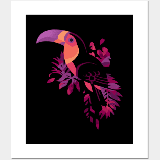 Toucan Silhouette 3 Posters and Art